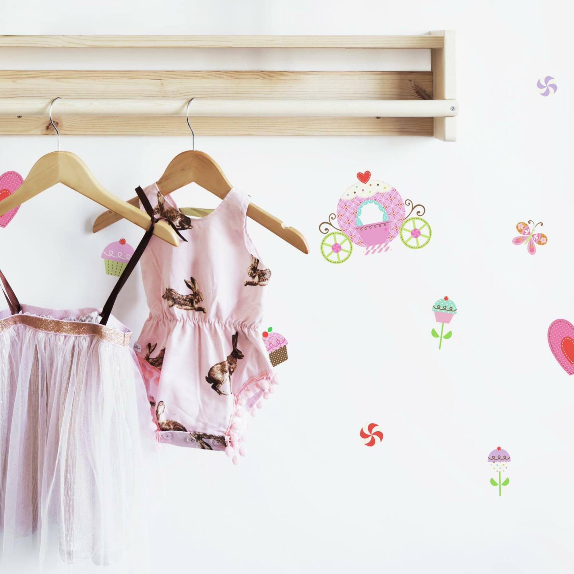 RoomMates Happi Cupcake Land Peel & Stick Wall Decals